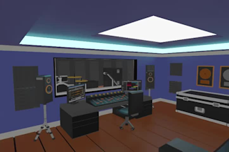 make 3d low poly room