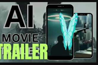 design a jaw dropping ai movies trailer and promo video