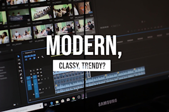 create a modern youtube intro and outro video
