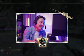 design custom twitch overlay stream package, panels, and logo