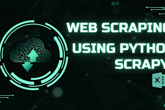 do web scraping using python scrapy