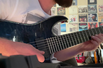 record epic electric guitar solos or rhythm tracks
