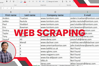 do email list building, b2b lead generation and website data entry