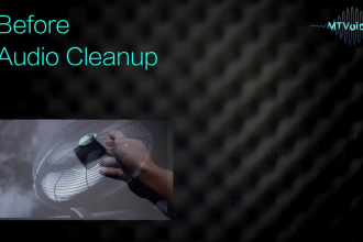 remove background noise, clean and enhance your audio