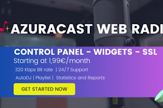 create a fully operated web radio using azuracast