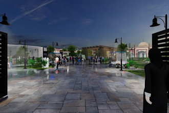 design and render 3d video exterior for your commercial building
