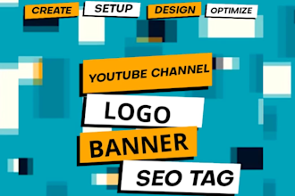 create only rain videos youtube channel, banner, logo, SEO tag