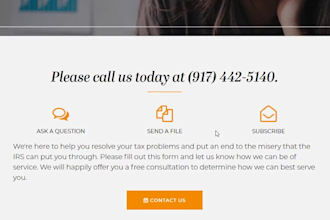 design tax website, income tax website, tax preparation, finance website