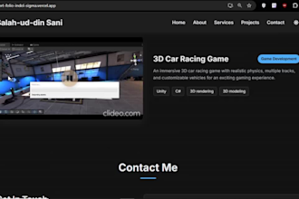 create a stunning personal portfolio website and deploy it professionally