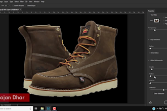 remove background, retouch and resize image