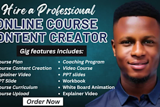 create online course content, training video course creation, ppt, upload to wix