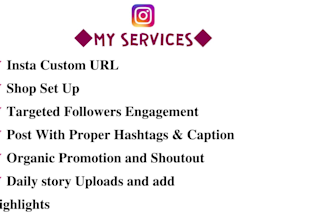 create, optimize and manage instagram page and design posts