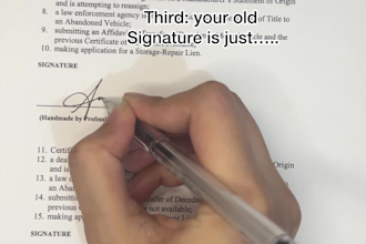 design artistic handwritten signature logo or autograph