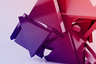 do 3d abstract animation 3d loop video abstract art 4k animated explainer video