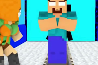 create 3d minecraft animation