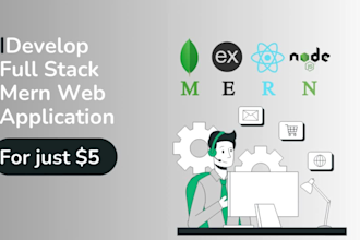 develop full mern stack website reactjs nodejs mongodb