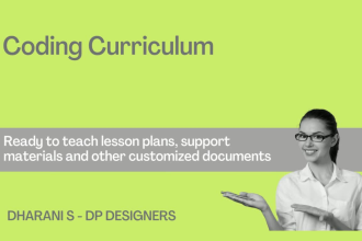 do curriculum design of any web development coding languages