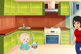 create kids learning video, kids animated video, animation for kids, kids song