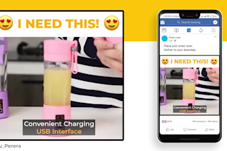 create viral shopify and facebook product video ad