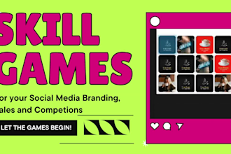 a budle of 6 games for your social media campaigns