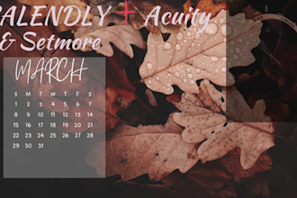 setup calandly, acuity,scheduling,and integrate with website