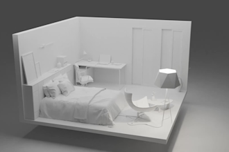 create 3d isometric gaming room