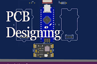 design circuit schematic and pcb in easyeda and proteus