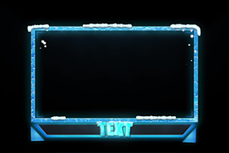 design,animate your webcam overlay, alert and logo animation