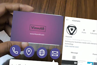 create an augmented reality card
