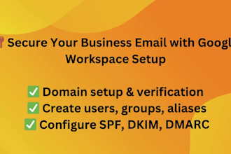setup your google workspace or o365 emails and email auth