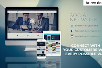 create an amazing website or app promo video