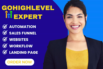 be go high level expert ghl landing page sales funnel go high level landing page