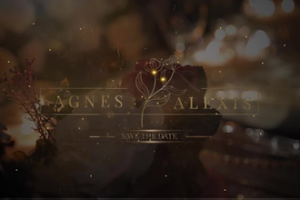 create luxury and elegant with gold animation title