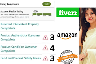 remove authenticity and intellectual property complaints from amazon health
