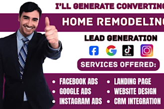 generate kitchen, bathroom remodeling, home remodeling home renovation leads