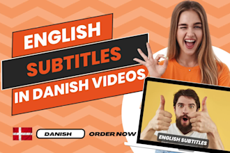 add english subtitles in danish videos
