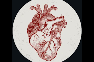 make lofi loop animation GIF linocut style