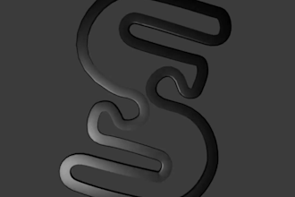 create custom 3d logo animation spin rotation loop