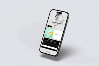 create a fully functional link in bio page in 24 hours