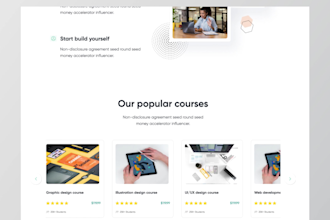 design CRM, b2c, b2b website UI UX, landing page UI in figma