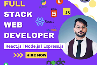 be full stack web developer software developer PHP laravel html react nodejs