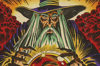 draw retro illustrations in a vintage comic book style