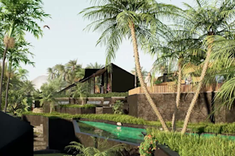 do 3d architecture animation walkthrough video 3d rendering with cinematic style