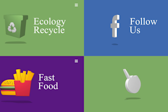 create modern 3d icon animation for website, app, and game
