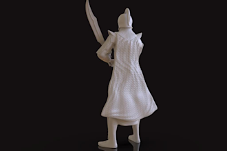 do 3d print ready character sculpt