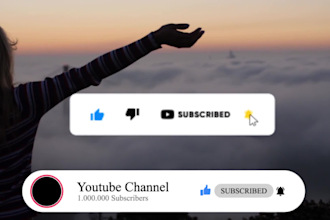 add a subscribe button to your youtube animated all