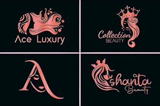 design fashion, beauty, cosmetic spa hair salon logo