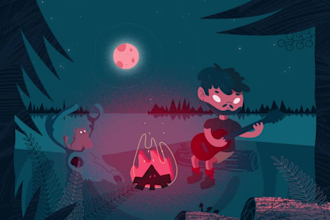 create loop animated illustrations and motion graphics