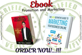 do ebook promotion KDP promotion amazon and kindle marketing to get sales