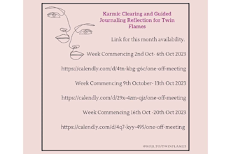 teach you karmic clearing and journaling reflection for twin flames